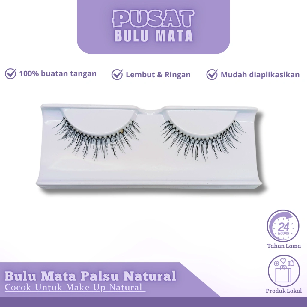 Bulu Mata Palsu Natural Harga Satuan Model #110 cocok di pakai untuk harian maupun acara formal