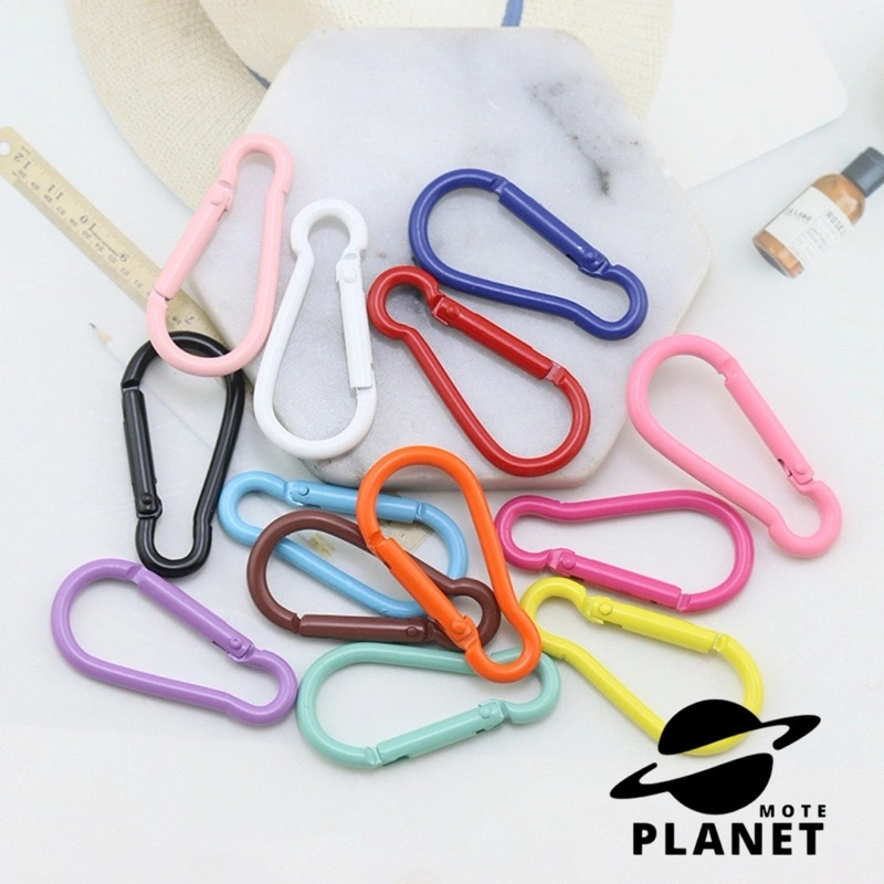 Lot Klip Carabiner Gantungan Kunci Buka Tutup Warna (1 PCS)