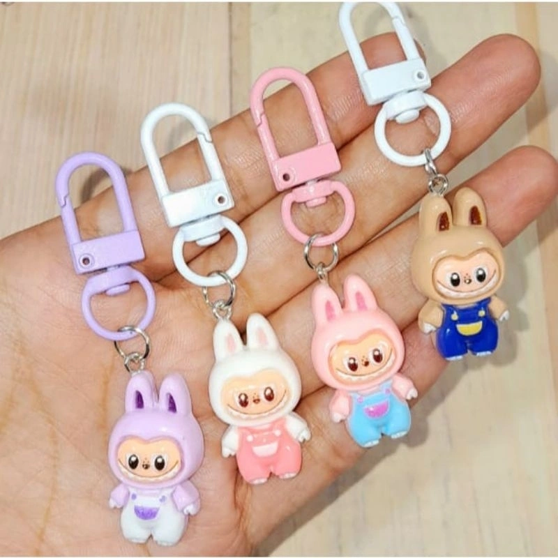 Gantungan Kunci Resin Marakter Labubu kecil lucu dan viral Terbaru