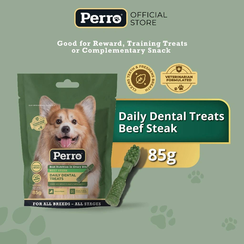Perro Dental Toothbrush Beef Steak 85gr
