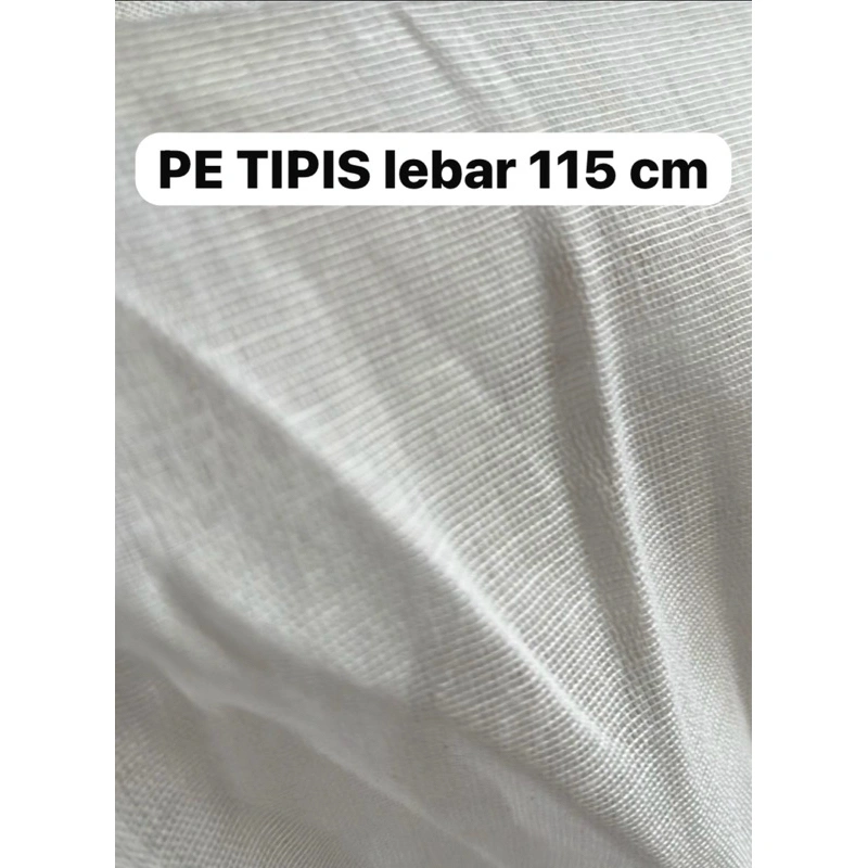 Harga perMeter Blacu Polyester Tipis lebar 115 cm