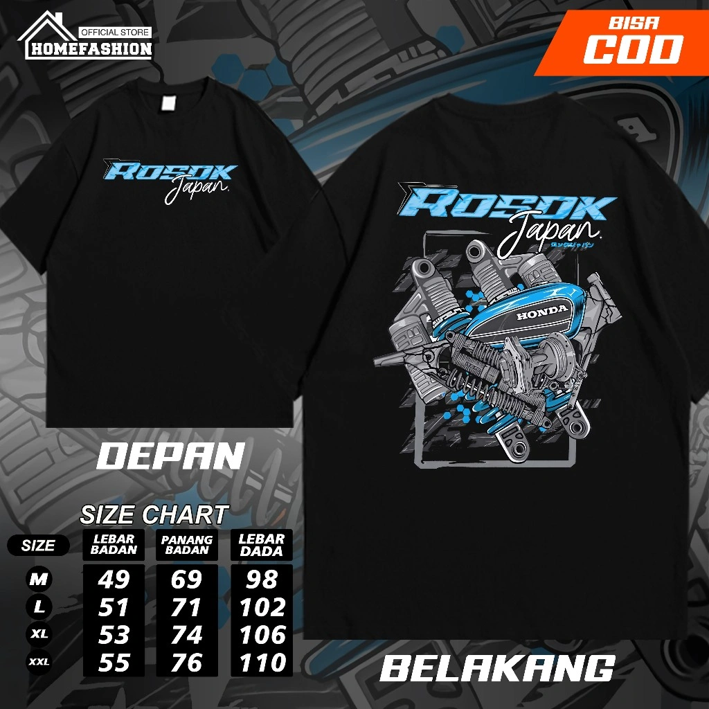 Kaos Rosok Japan CB Glowing Baju Racing Otomotif Motor Herex - KAOS RACING ORIGINAL | BAJU DRAG RACE | TSHIRT CB GL MOTOR | BAJU DISTRO | ghost.buster STEERING WHEELS STORE PILOTTER PROSTREET LOKALO IDN DHALCIM APPAREL