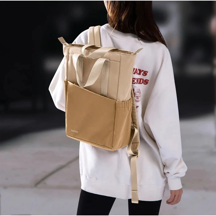 tomtoc 14-inch Tote Stylish Laptop Backpack for Work School Travel 12L A63/T63