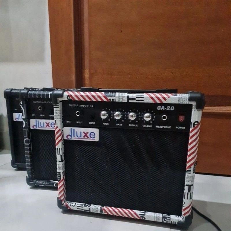 AMPLI GITAR AKUSTIK ELEKTRIK DLUXE GA-20 MODEL SLIM 6,5 INC ORIGINAL IMPORT BONUS KABEL JACK