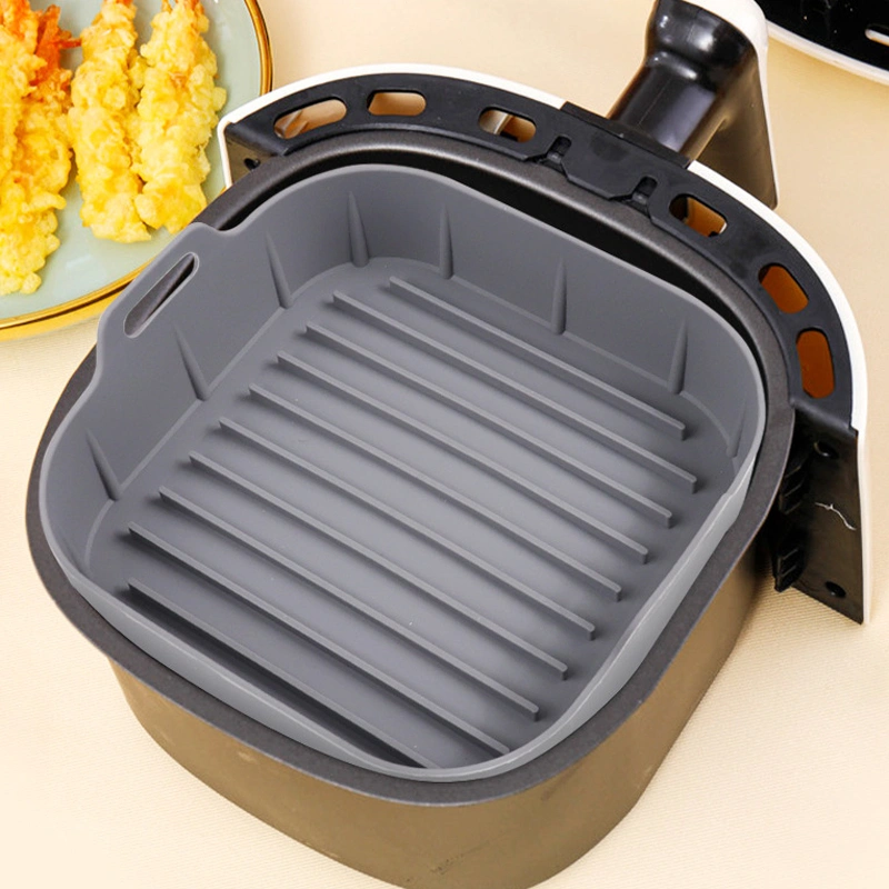 16/19cm Wadah Baking Silikon Air Fryer Silicone Pot Wadah Air Fryer Silikon Bowl Baking Cooking Reuseable