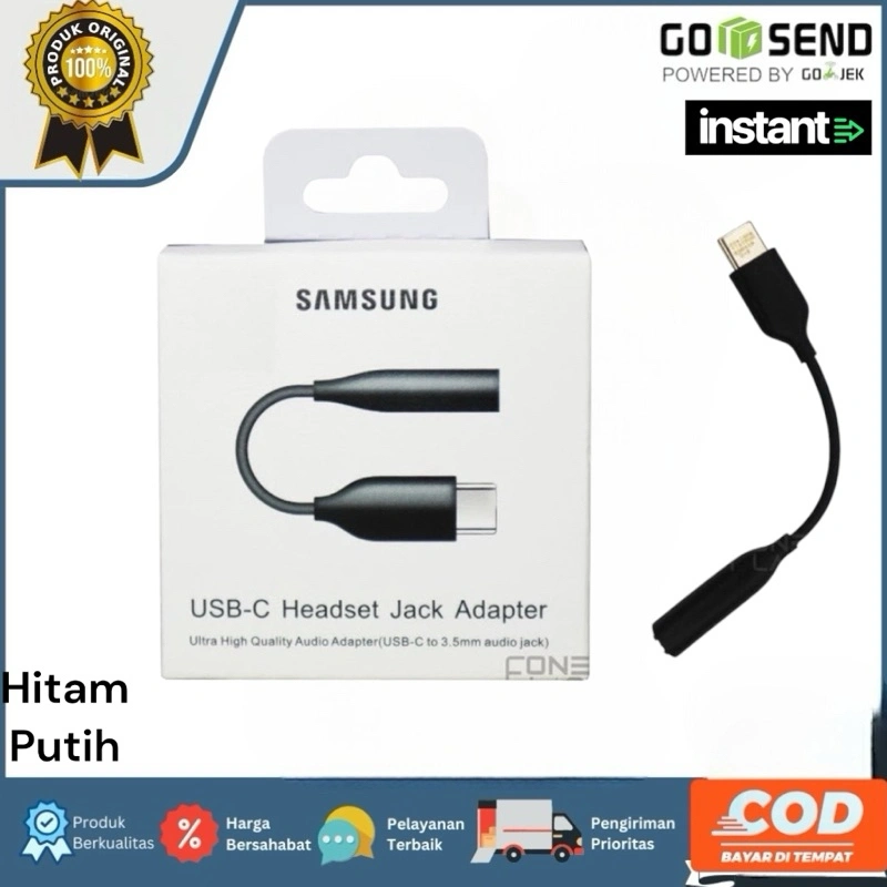 KABEL AUDIO SAMSUNG TYPE C TO JACK 3.5MM MUSIK ORIGINAL 100%