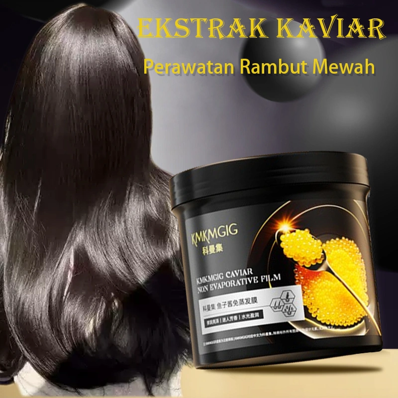 Masker rambut kaviar untuk perbaikan 500g Masker rambut untuk memperbaiki rambut kusut menjadi halus