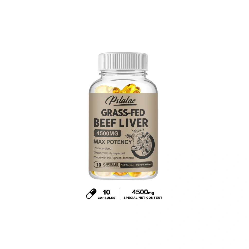 Kapsul Hati Sapi Kering yang Diberi Makan Rumput - Zat Besi Alami, Vitamin A, B12 untuk energi - Dibesarkan di padang rumput Selandia Baru yang manusiawi tanpa hormon atau bahan kimia