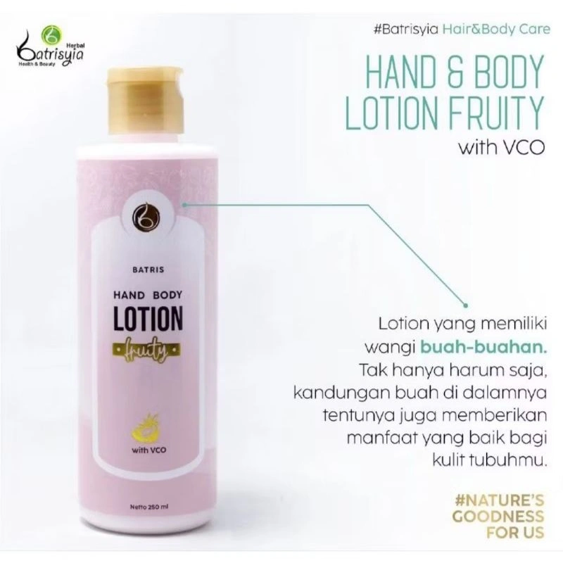 Batris Body Lotion Fruity with VCO 250ml