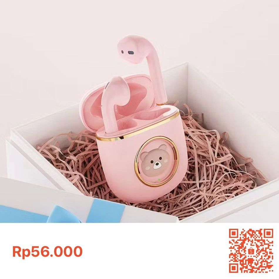 SC New Earphone Limited Edition Headset X88PRO Little Bear X88 Bass Earbuds