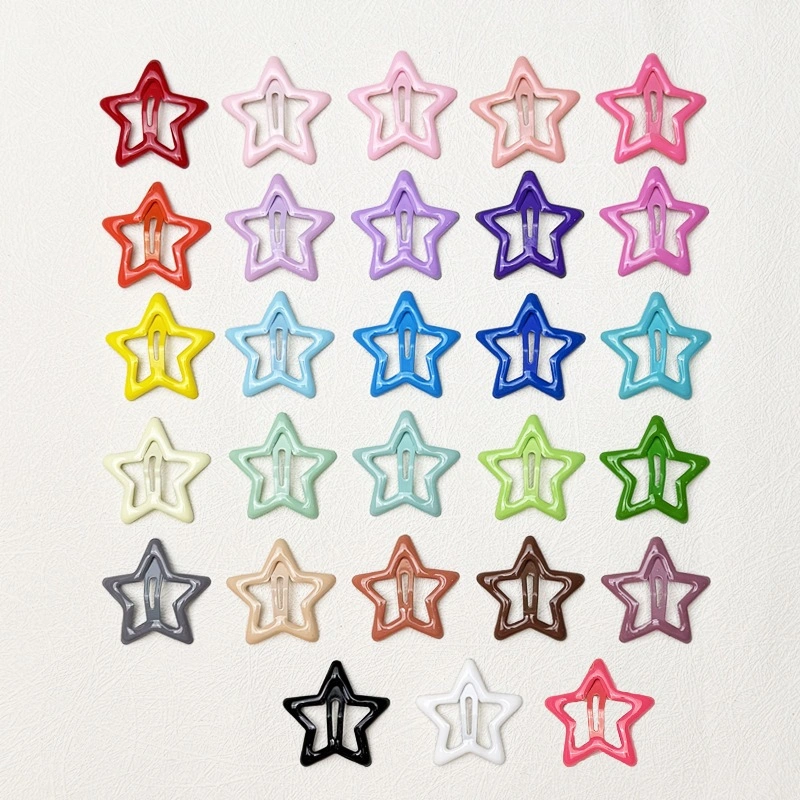 SUMMER Y2K COLOR BB PIN MODEL STAR POLOS BOBBY JEPIT JEPITAN RAMBUT BANGS PONI KOREA KOREAN HAIRPIN HAIR PIN
