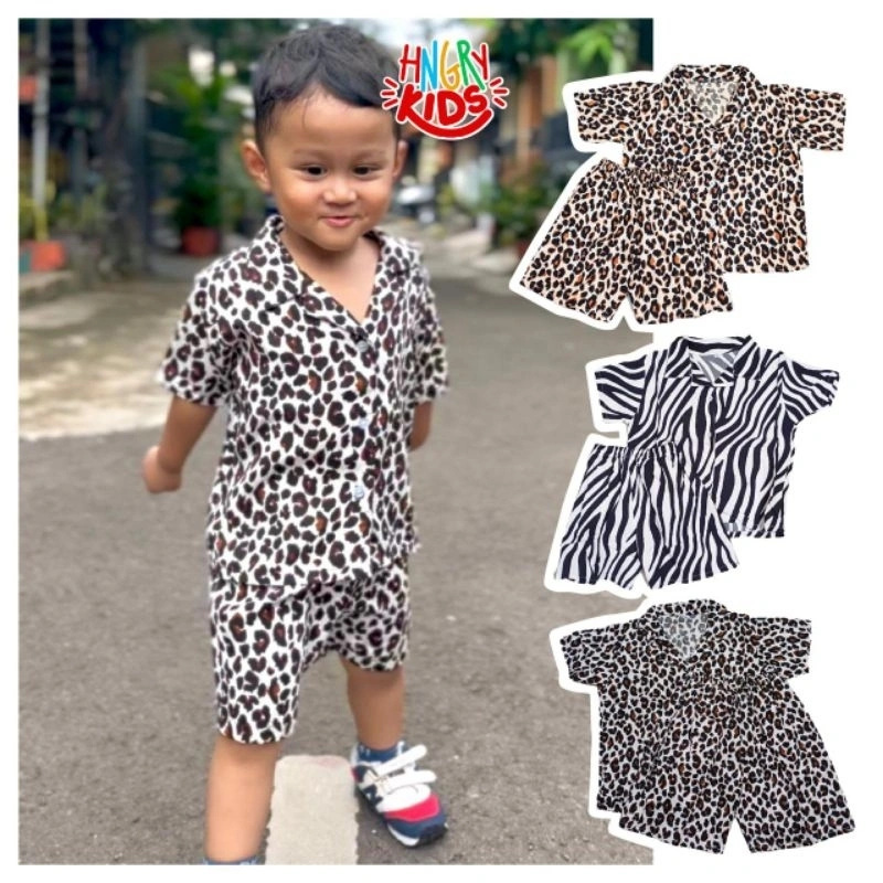 Kemeja Anak Macan & Zebra Lucu
