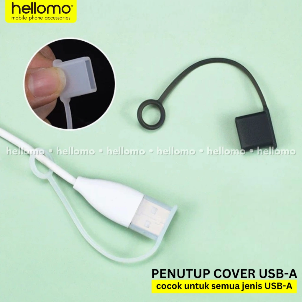 Cover Pelindung Kait Plug USB-A Tipe A Male Penutup Anti Debu USB A Silicone PVC Dust Proof