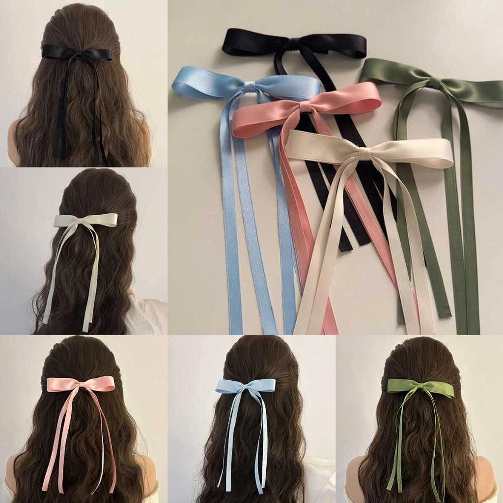 [CUCI GUDANG] PREMIUM CLASSIC CANDY COLOR LONG RIBBON BOW KNOT HAIR CLIP GIRLY FAIRY HAIR ACCESSORIES AKSESORIS RAMBUT PITA PANJANG KLASIK KPOP KOREA KOREAN HIGH QUALITY JENNIE BLACKPINK STYLE AKSESORIS PITA RAMBUT PANJANG ANAK DEWASA WANITA JEPIT JEPITAN