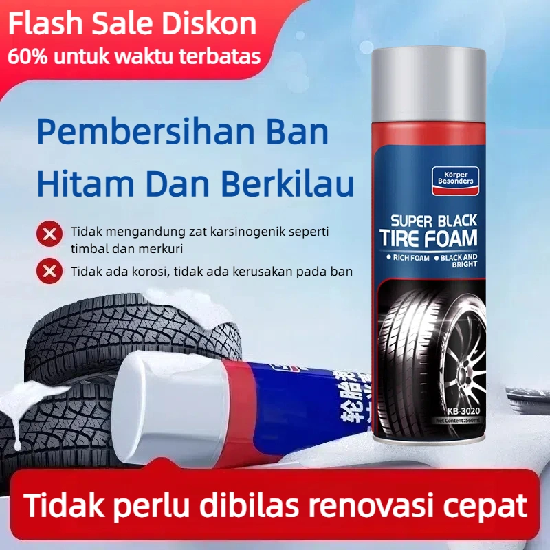 Diskon 60% waktu terbatas 2 Botol Lebih Murah Glodway Mobil Pembersih Dan Semir Ban Multifungsi Mobil Semprot Korper Besonders Pengkilat Motor Body Bodi Penghitam Permanen Penggilap Tahan Lama Tire Foam Car Interior Sofa Tas Clean Cairan Kit Super Black