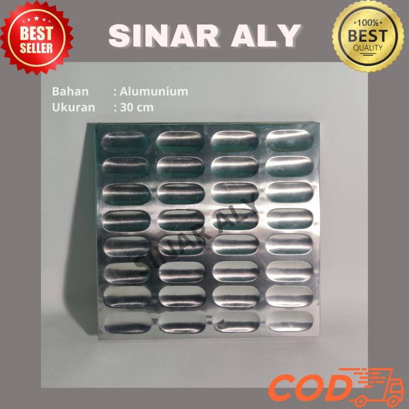 Loyang Cetakan Lidah Kucing anti lengket bahan Alumunium tebal