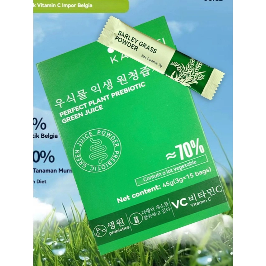 PERFECT PLANT PREBIOTIC GREEN JUICE JUS SALAD SAYURAN INSTAN JUSS HIJAU 1 BOX 15 SACHET