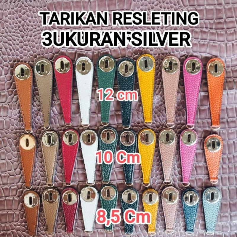 AKSESORIS TARIKAN RESLETING GANTUNGAN TAS WANITA SILVER