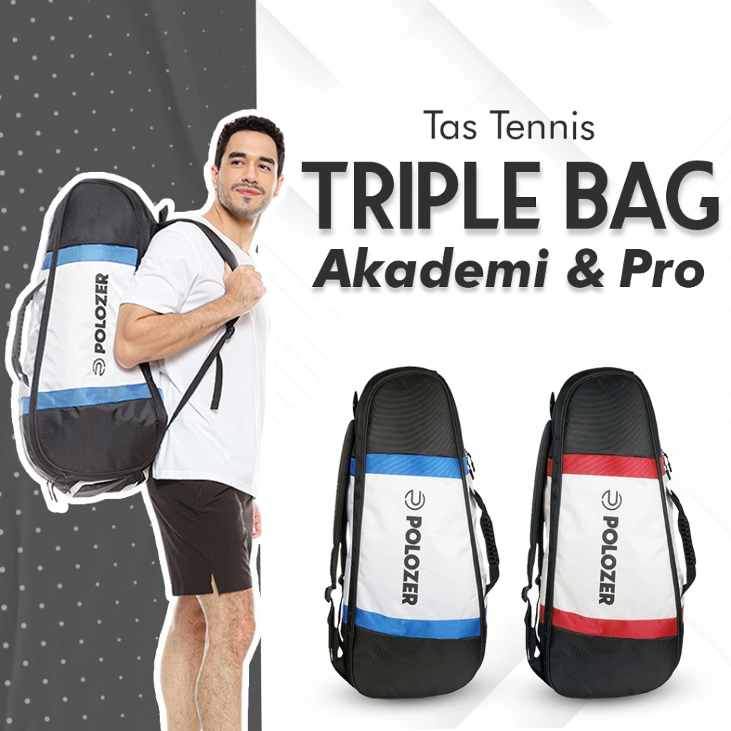 POLOZER TAS RAKET TENNIS TRIPPLE BAG D16 AKADEMI PRO