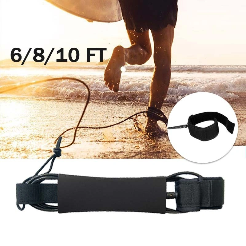6/8/10ft Tali Surfing Surfboard Leash Surf Tali Selancar Untuk Papan Selanca Smooth Surfing Leg Rope