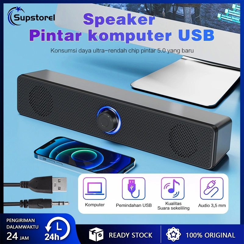 Speaker Computer/Laptop/PC Speaker Audio Surround Soundbar Computer PC For TV Music Box Subwoofer Stereo