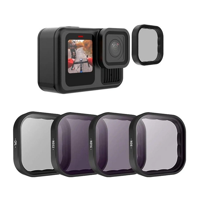 Telesin 4-Pack CPL ND8 ND16 ND32 Lens Filter kit set GoPro Hero 13
