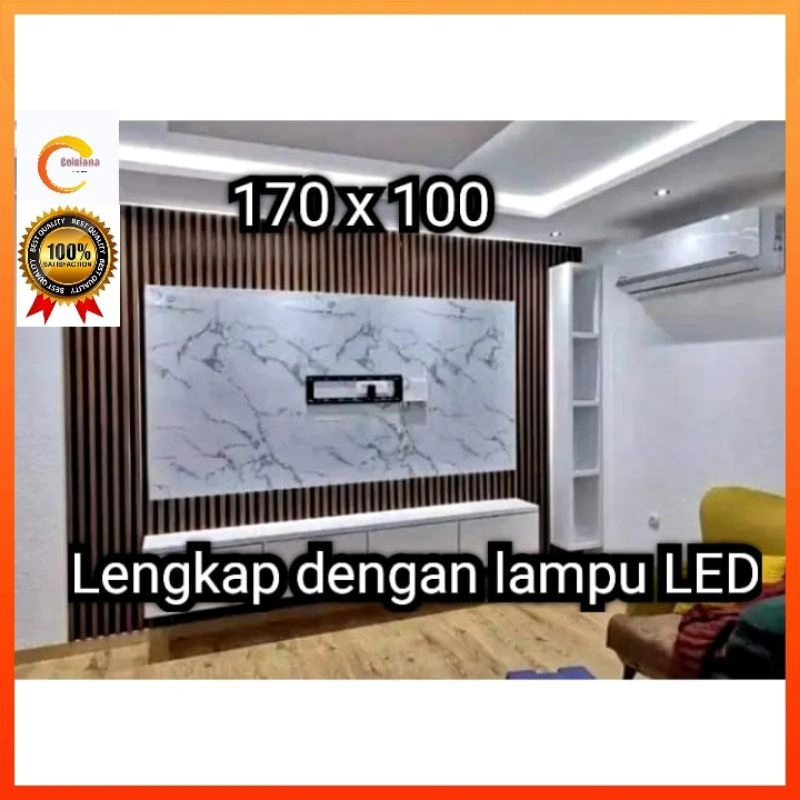 Backdrop lampu LED tv 65inc (170 cm x 100cm)