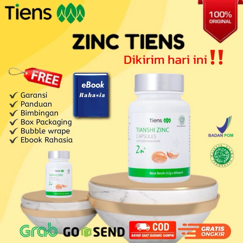Tianshi Zinc Herbal Penggemuk Badan Tiens Ampuh 100% Original Menambah Berat badan