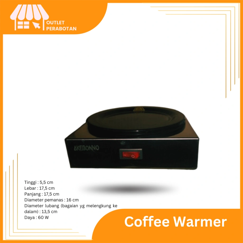 Akebonno Coffee Warmer NDH0901 Single Heater