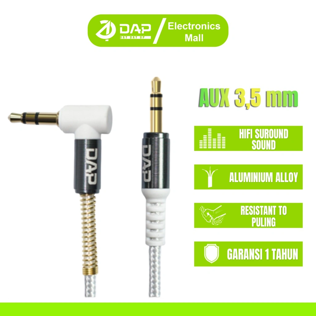 Kabel Aux - Kabel Audio- kabel aux audio AUX 3.5mm Model L Gaming Series 150cm D-AU03 Original