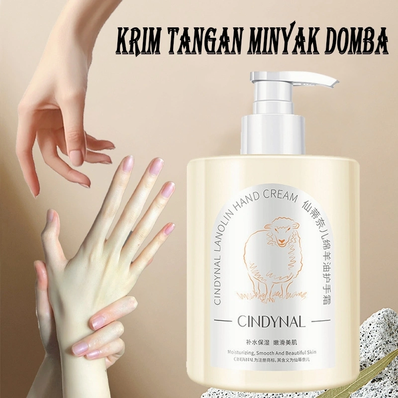 Krim tangan minyak domba 500g Mencegah kulit kering pecah  Menghilangkan Kulit Mengelupas Kerutan