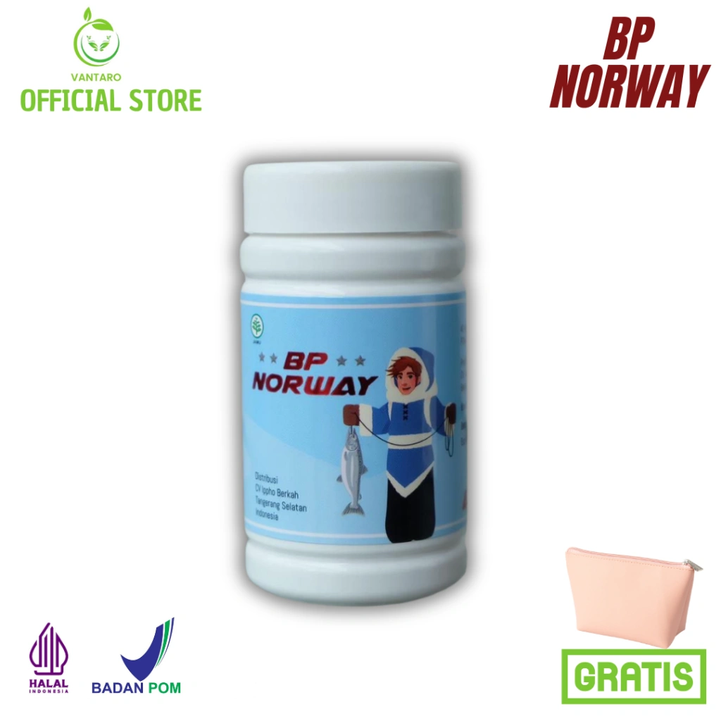 BP NORWAY -  40 Kapsul Vitamin Otak Daya Ingat Anak Atlantic Salmon Oil Omega 3, DHA, EPA