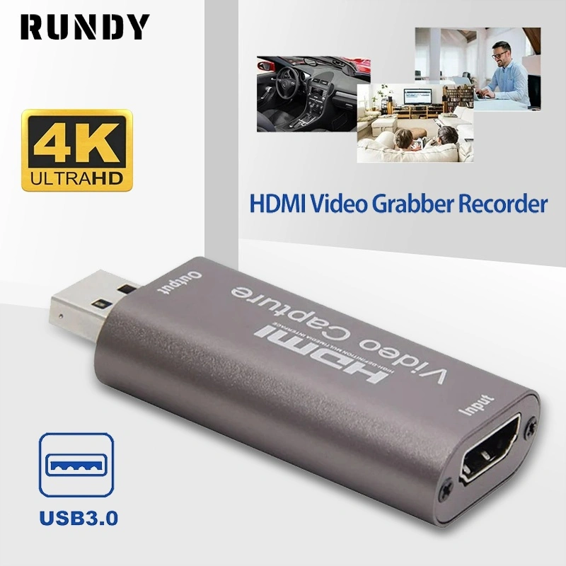 RUNDY COD Video Capture HDMI USB Card Support Untuk PS4 Game Camera Recording Full HD 1080P Live StreamingCard Support Untuk PS4 Game Camera Recording Full HD 1080P Live Streaming