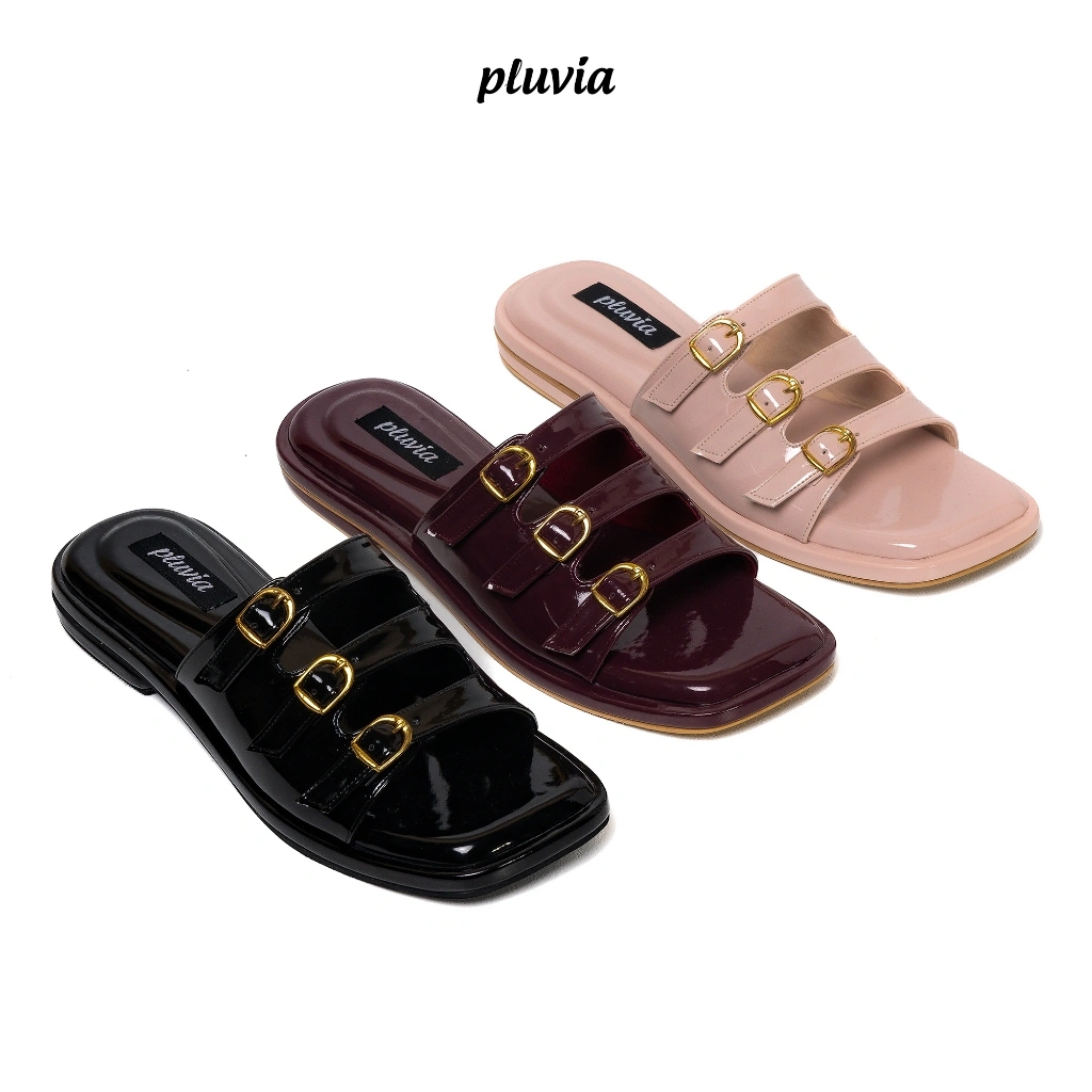 Pluvia NURVI Sandal Wanita Sendal Tali Flat