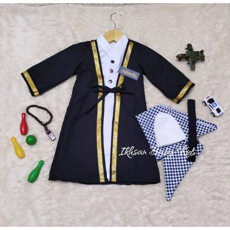 BAJU GAMIS KOKO BAYI OUTER SULTAN 0-2 TAHUN JUBAH SULTAN ARAB FOTOSHOOT FULLSET