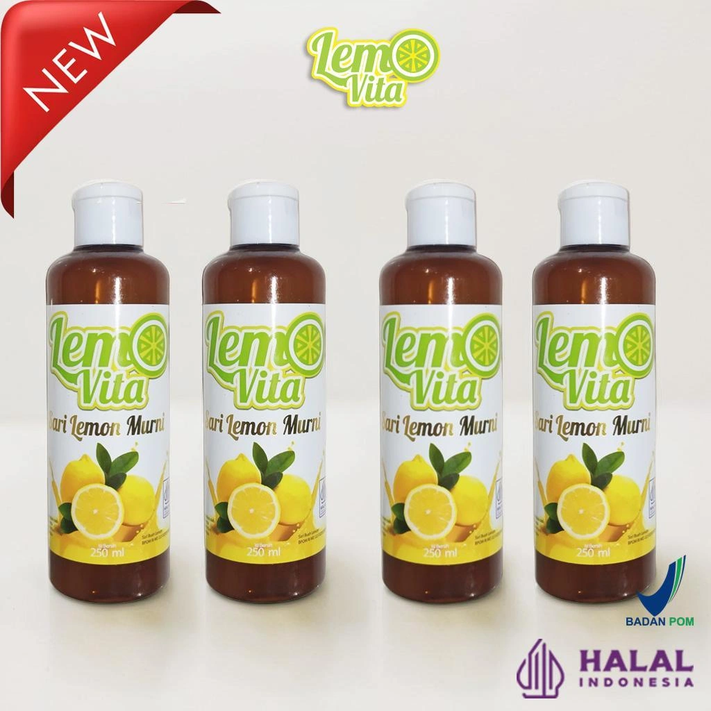 BPOM PAKET 1 Liter Lemovita Fresh Sari Lemon Jus Lemon Halal