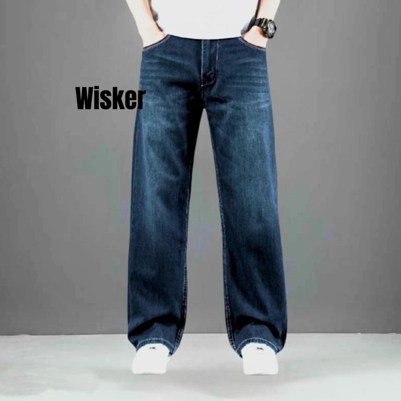 Celana Jeans Kulot Pria Beggy Jeans Gombrang Korean Style-lose beggy jeans pria