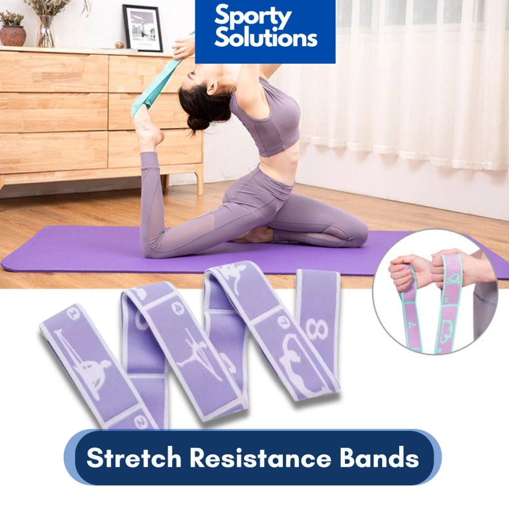 9 Loops Yoga Stretching Exercise Strap Woven / Resistance Support Band Strap Exercise Yoga Pilates