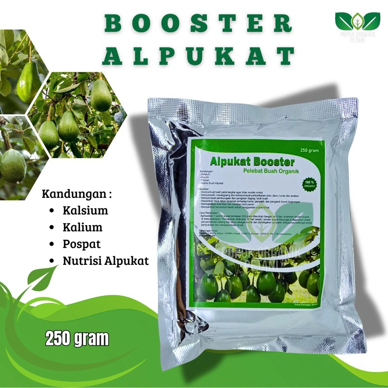 Pupuk Alpukat Booster Pelebat Buah Organik Pemicu Pembungaan dan Pembuahan anti rontok buah lebat