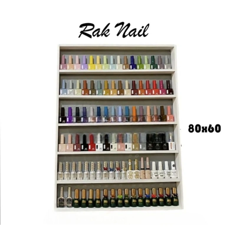 Rak Dinding Nail Art Kutek Serbaguna Dapat Disesuaikan Tegak Anak Mainan Lego