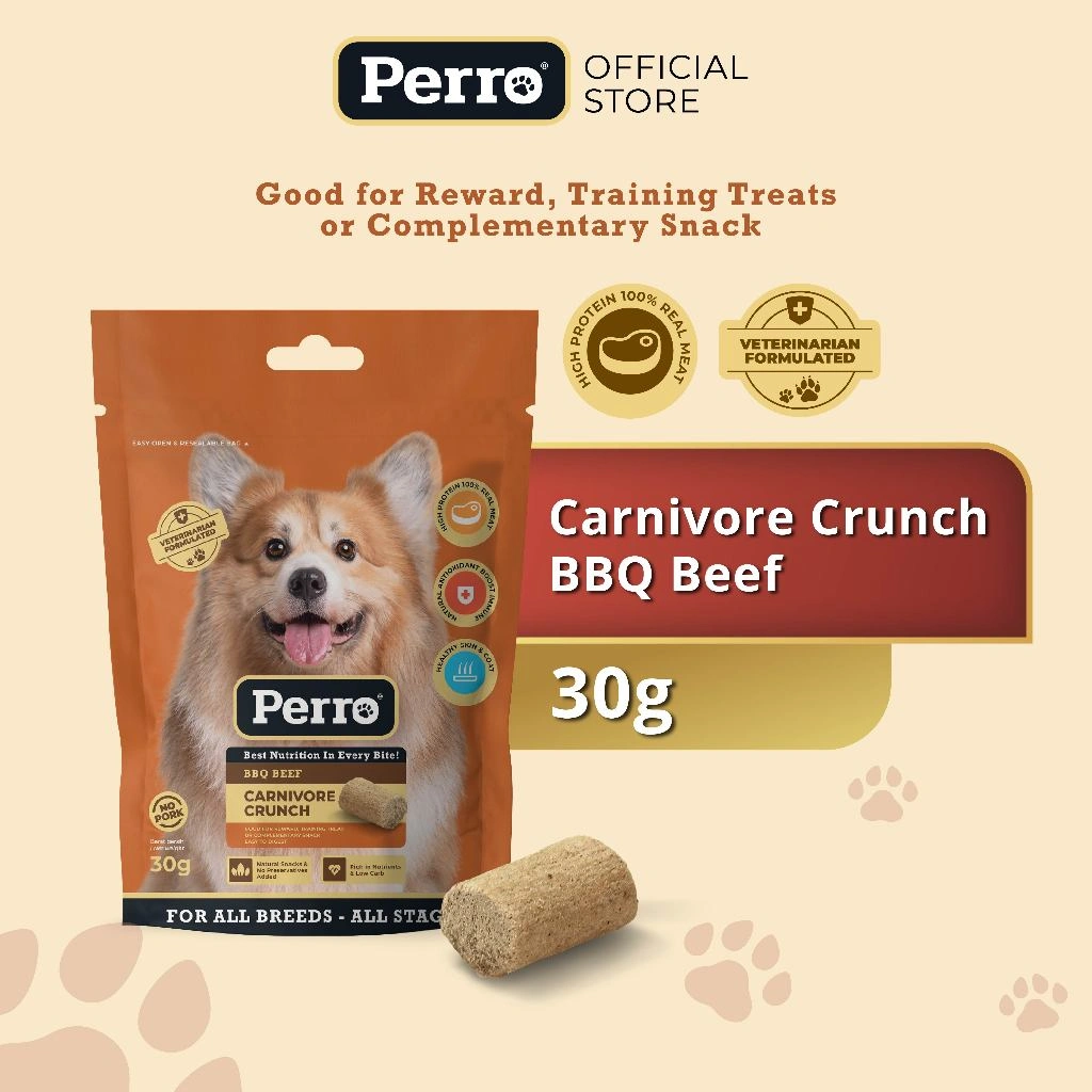 Perro Carnivore Crunch BBQ Beef 30gr