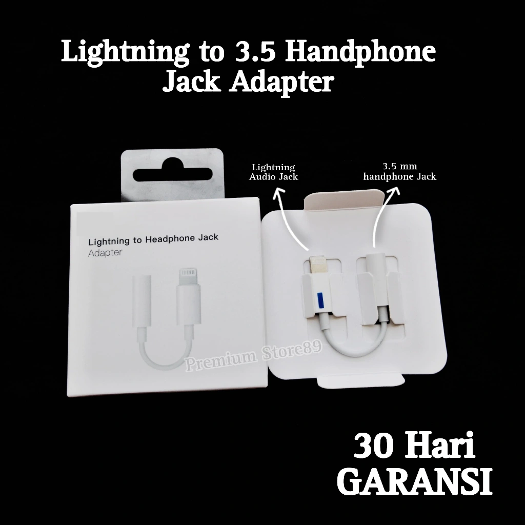 Lightning to Headphone Jack Adapter 3.5mm for iPhone Original 100%  Converter EarPods Earphones