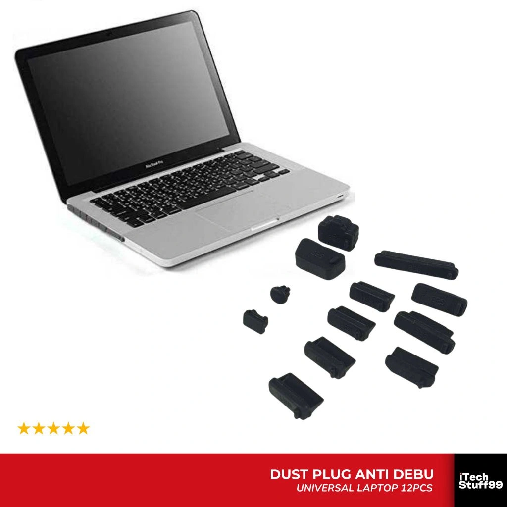 Dust Plug Silicone Penutup Port Laptop Macbook Air Pro 13 14 16 inch Anti Debu Universal