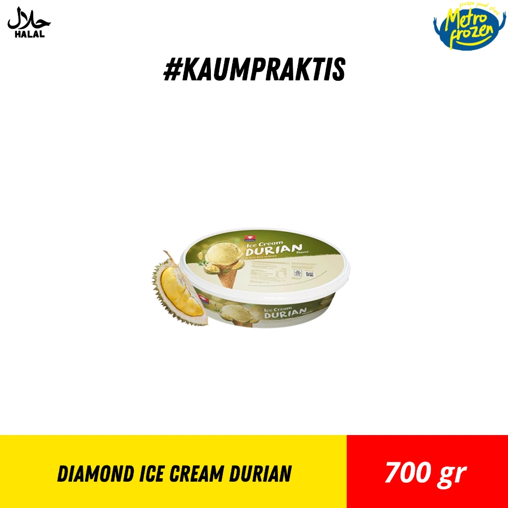 Diamond Ice Cream Durian 700ml