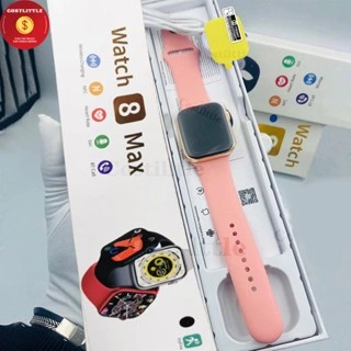 【COSTLITTLE】Garansi✅Smart Watch SERIES 8 WATCH 8 MAX/T800PROMAX GAME with NFC 1.85 inches Square Screen Bluetooth Call IP67 Waterproof Long Standby Watches Heart Rate Monitor Fitness Tracker