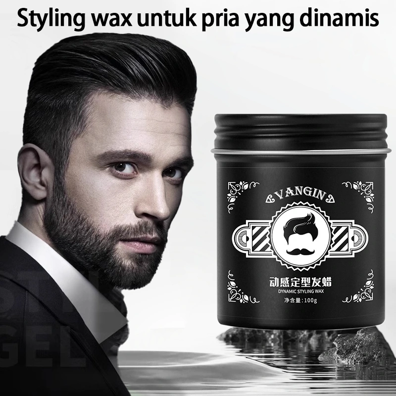 Wax Rambut Pria100g Styling Fleksibel untuk Berbagai Gaya Rambut Gaya yang Tahan Lama