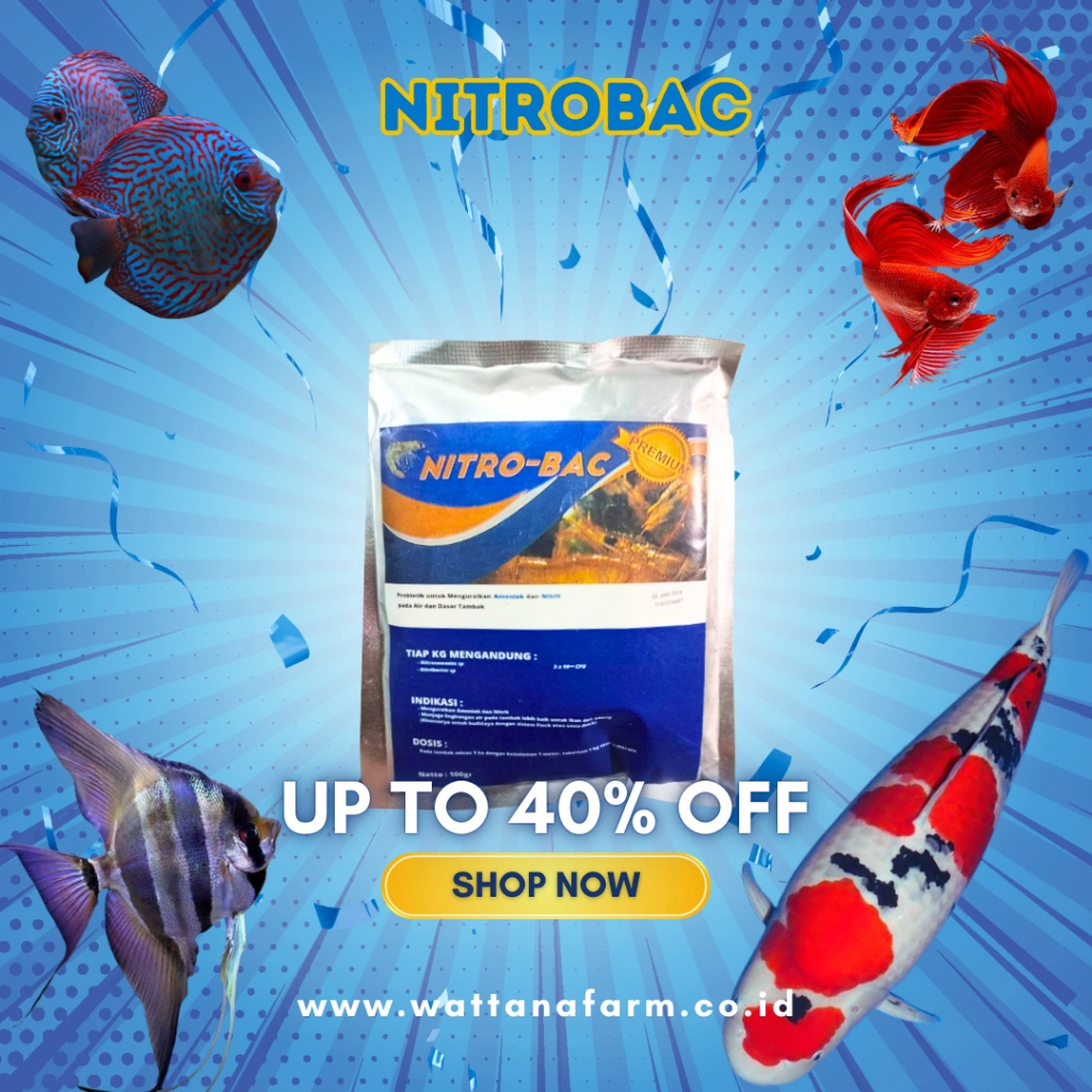 Probiotik Nitrobacter Nitrobac Kemasan Besar Untuk Kolam Koi Koki Wattana Farm