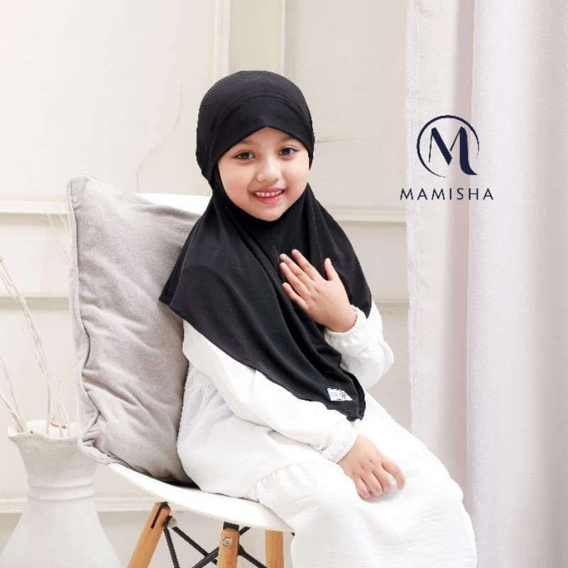 Mamisha - Amira Jilbab Bergo Hijab Anak Jersey Premium