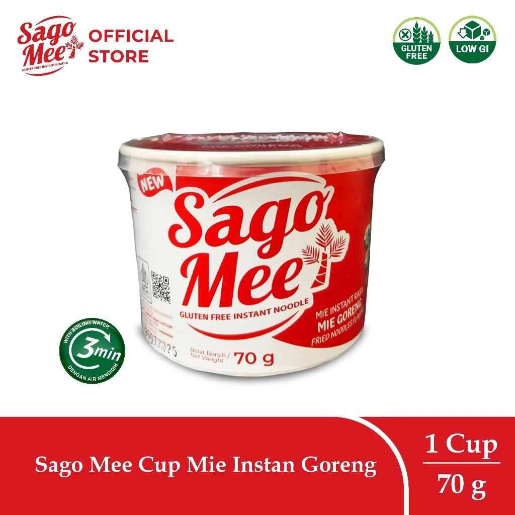 Sago Mee Gluten Free Mie Instan Cup Mie Goreng 70g