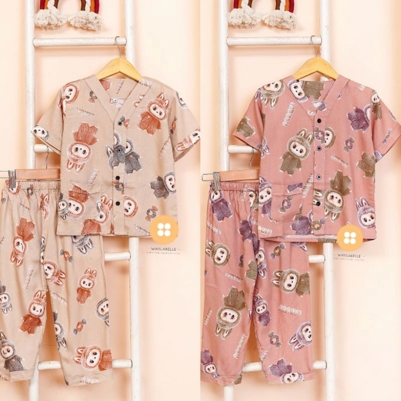 WHY.LABELLE baju tidur piyama anak 1-8 tahun
